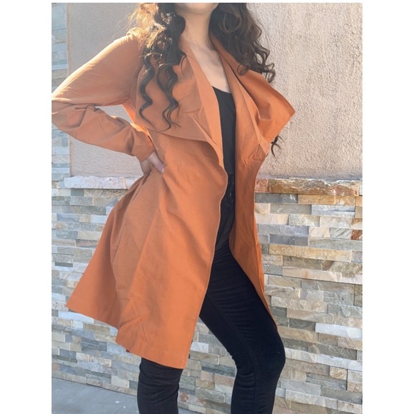 Belted Collard Trench Coat - Picture 4 of 4